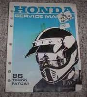 1986 Honda Fatcat TR200 Service Manual