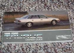 1986 Ford Taurus Owner's Manual