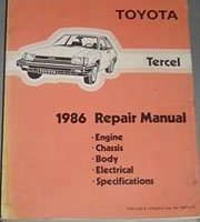 1986 Toyota Tercel Service Repair Manual