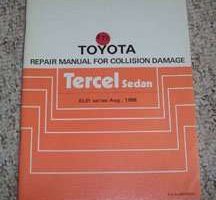 1987 Toyota Tercel Sedan Collision Damage Repair Manual