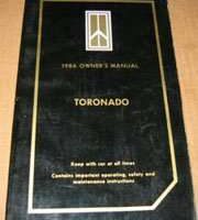 1986 Oldsmobile Toronado Owner's Manual