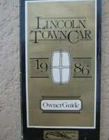 1986 Lincoln Town Car Owner's Manual