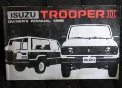 1986 Isuzu Trooper II Owner's Manual