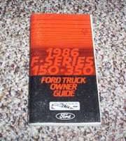 1986 Ford Truck F-150 Thru F-350 Series Owner's Manual