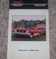 1986 GMC Pickup Truck Owner's Manual