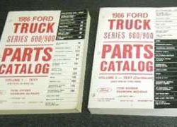 1986 Ford F-800 Truck Parts Catalog Text