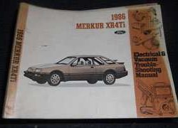 1986 Merkur XR4Ti Electrical & Vacuum Troubleshooting Manual