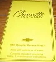 1986 Chevrolet Chevette Service Manual