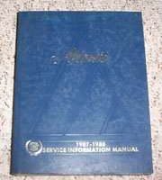 1987 Cadillac Allante Service Manual