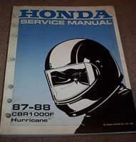 1988 Honda CBR1000F Hurricane Motorcycle Service Manual