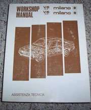 1988 Alfa Romeo Milano V6 2.5 & 3.0 Service Manual