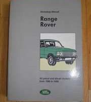 1989 Land Rover Range Rover Workshop Service Manual