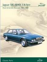 1988 Jaguar XJ6 (XJ40) 3.6L Parts & Service Manual DVD