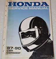1988 Honda CBR600F Hurricane Motorcycle Service Manual