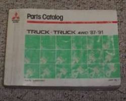 1987 Mitsubishi Truck Parts Catalog