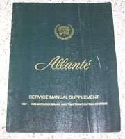1992 Cadillac Allante ABS & Traction Control System Service Manual Supplement