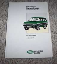 1990 Land Rover Range Rover Classic Parts Catalog