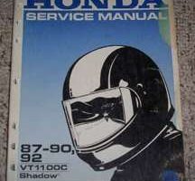 1989 Honda Shadow VT1100C Motorcycle Shop Service Manual
