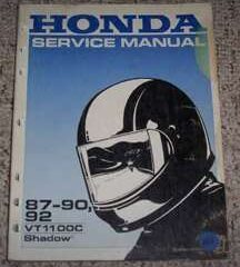 1990 Honda Shadow VT1100C Motorcycle Shop Service Manual