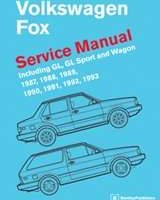 1988 Volkswagen Fox Service Manual