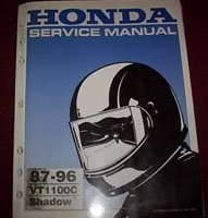 1989 Honda VT1100C Shadow Motorcycle Service Manual