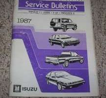 1987 Isuzu I-Mark Service Bulletin Manual