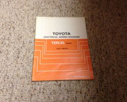 1987 Toyota Tercel Sedan Electrical Wiring Diagram Manual
