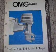 1987 OMC Sea Drive 1.8L, 2.7L & 3.6L S Type Transmo Bracket Assembly Manual