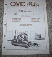 1987 Johnson Evinrude 100 Comm Models Parts Catalog