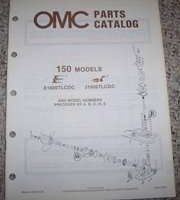 1987 Johnson Evinrude 150 HP Models Parts Catalog