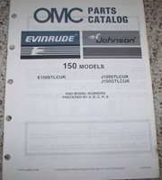1987 Johnson Evinrude 150 HP Models Parts Catalog
