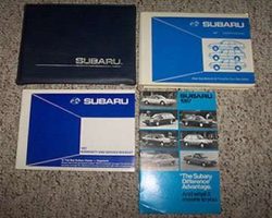 1987 Subaru 1600 & 1800 Owner's Manual Set