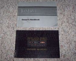1988 BMW 528e, 535i, 535is & M5 Owner's Manual Set