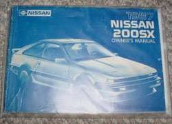 1987 Nissan 200SX Owner's Manual