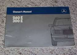 1987 Mercedes Benz 260E & 300E Owner's Manual