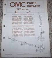 1987 Johnson Evinrude 275 HP Models Parts Catalog