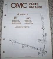 1987 Johnson Evinrude 4 HP Models Parts Catalog