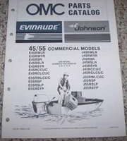 1987 Johnson Evinrude 45 & 55 Comm Models Parts Catalog