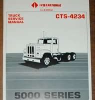 1987 International 5050 & 5070 5000 PayStar Truck Chassis Service Repair Manual CTS-4234
