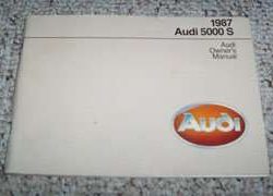 1987 Audi 5000 S Owner's Manual
