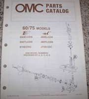 1987 Johnson Evinrude 60 & 75 HP Models Parts Catalog