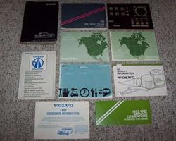 1987 Volvo 740 Owner's Manual Set