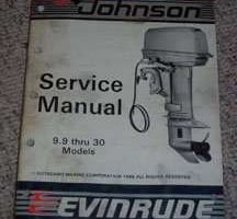 1987 Johnson Evinrude 9.9 HP Models Service Manual