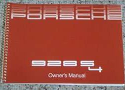 1987 Porsche 928 S4 Owner's Manual