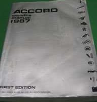 1987 Honda Accord Service Manual