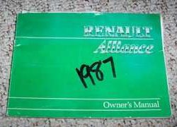 1987 Renault Alliance Owner's Manual