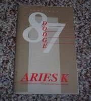 1987 Dodge Aries Owner's Manual