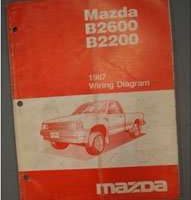 1987 Mazda B2600 & B2200 Truck Wiring Diagram Manual