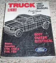 1987 Ford F-150 Truck Body, Chassis & Electrical Service Manual
