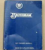 1987 Cadillac Brougham Owner's Manual